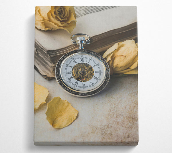  A Canvas Print of Golden Time'S Ticking Canvas Print