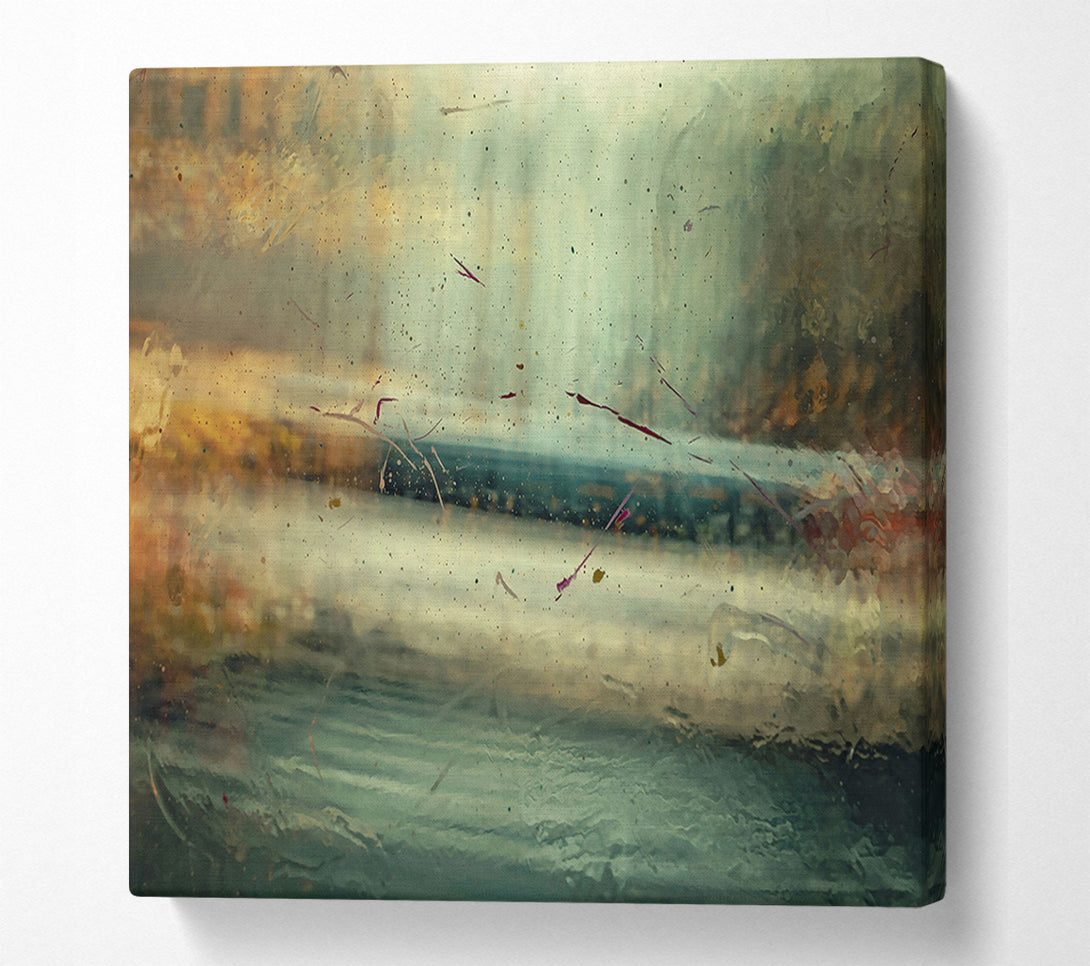  A Canvas Print of Through The Teal Glass Canvas Art