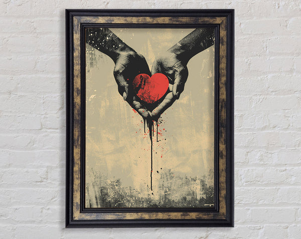 Bleeding Heart Framed Print