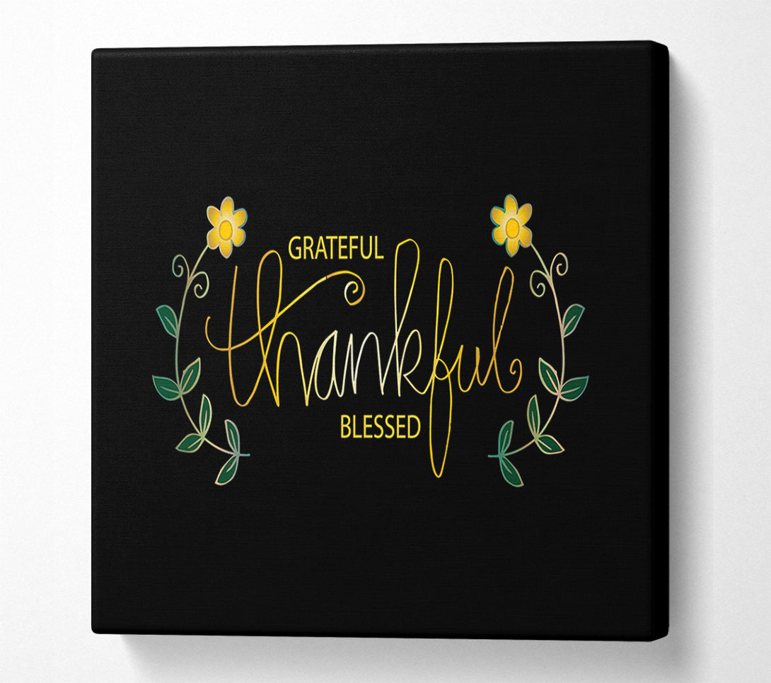  A Canvas Print of Blessed Canvas Wall Art