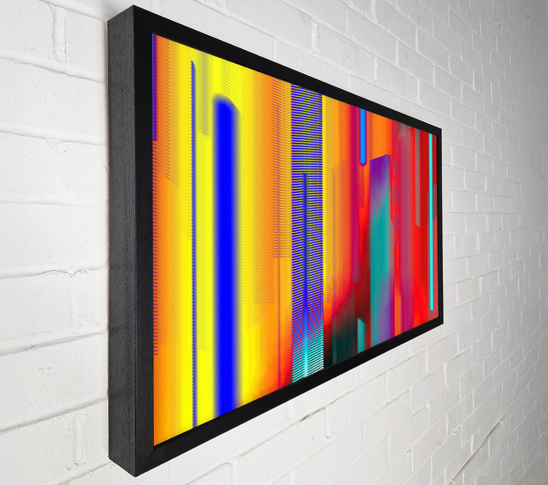  A Canvas Print of Red City Lights Canvas Wall Art