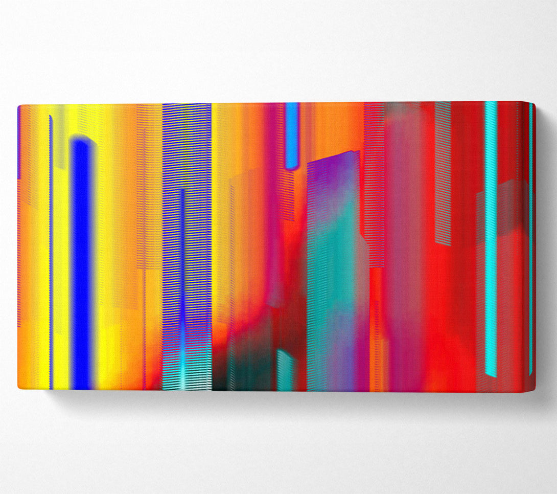  A Canvas Print of Red City Lights Canvas Wall Art