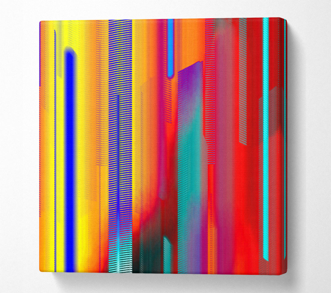  A Canvas Print of Red City Lights Canvas Wall Art