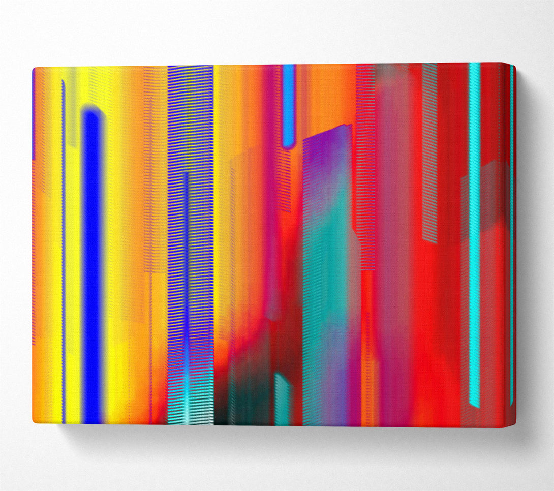  A Canvas Print of Red City Lights Canvas Wall Art