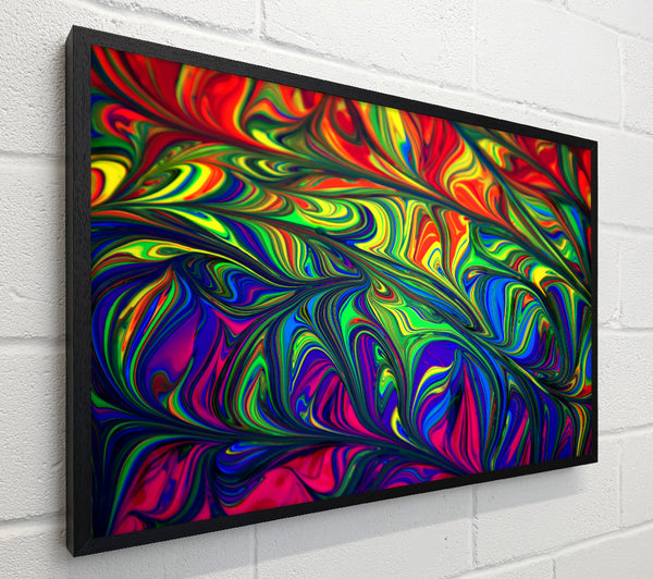 Green Swirls Of Color