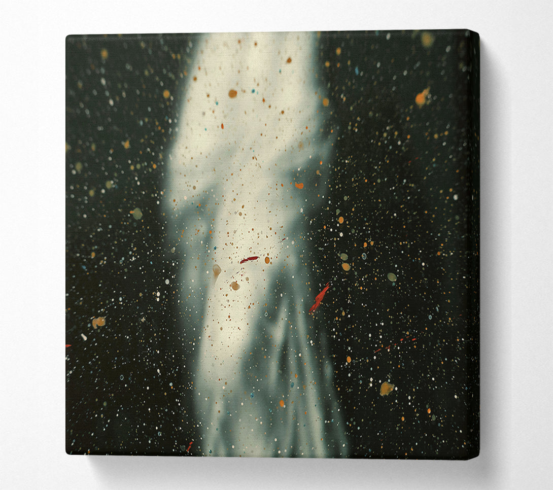  A Canvas Print of White Cosmic Dust Canvas Art