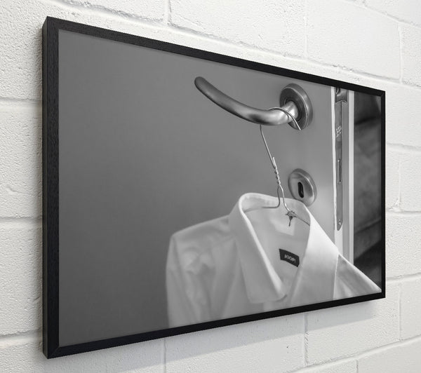 White Shirt On A Door Handle