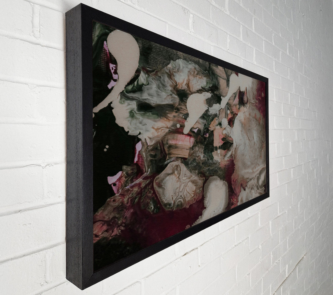  A Canvas Print of Burgundy And White Swirls Canvas Wall Art