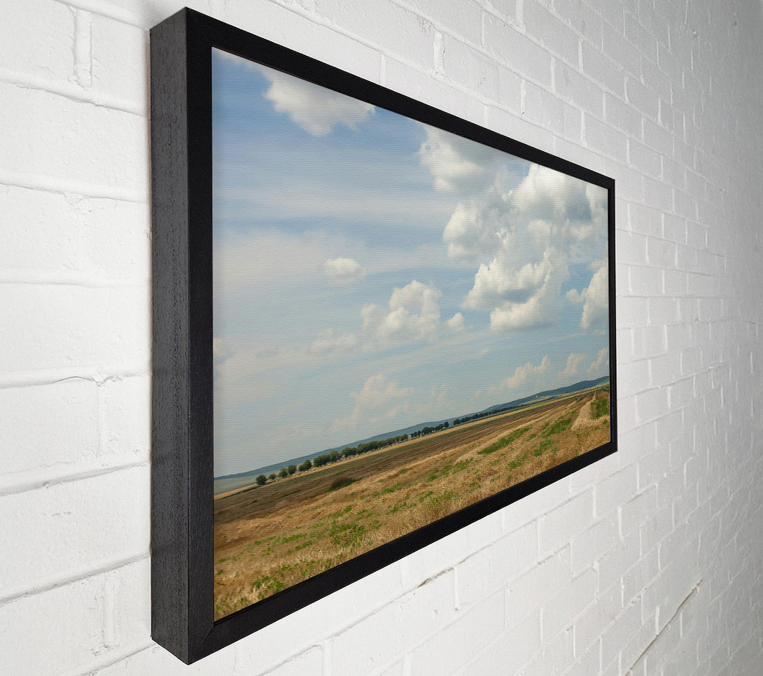  A Canvas Print of Golden Field Cloudscape Canvas Art