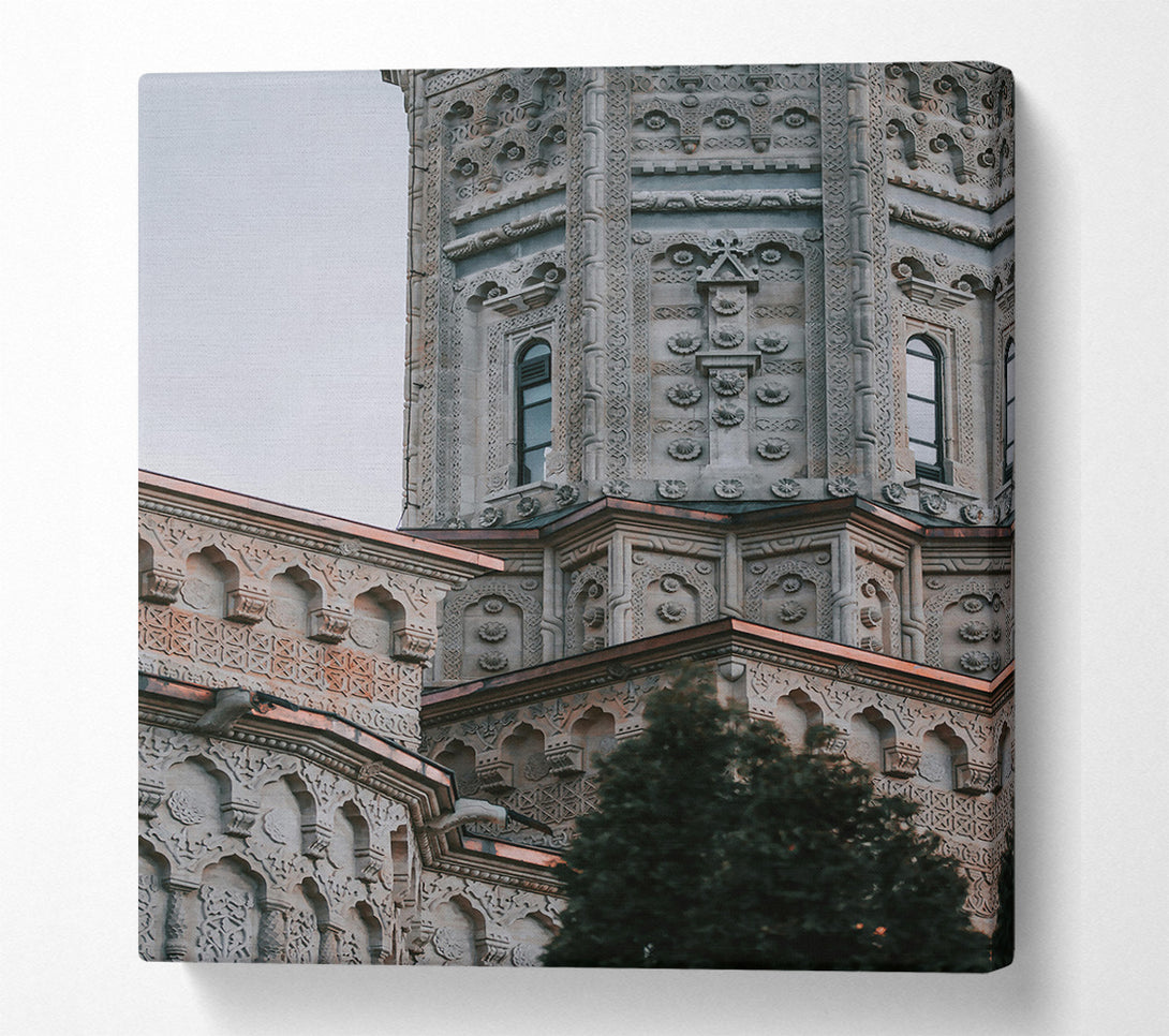  A Canvas Print of Stone And Copper Arches Canvas Wall Art