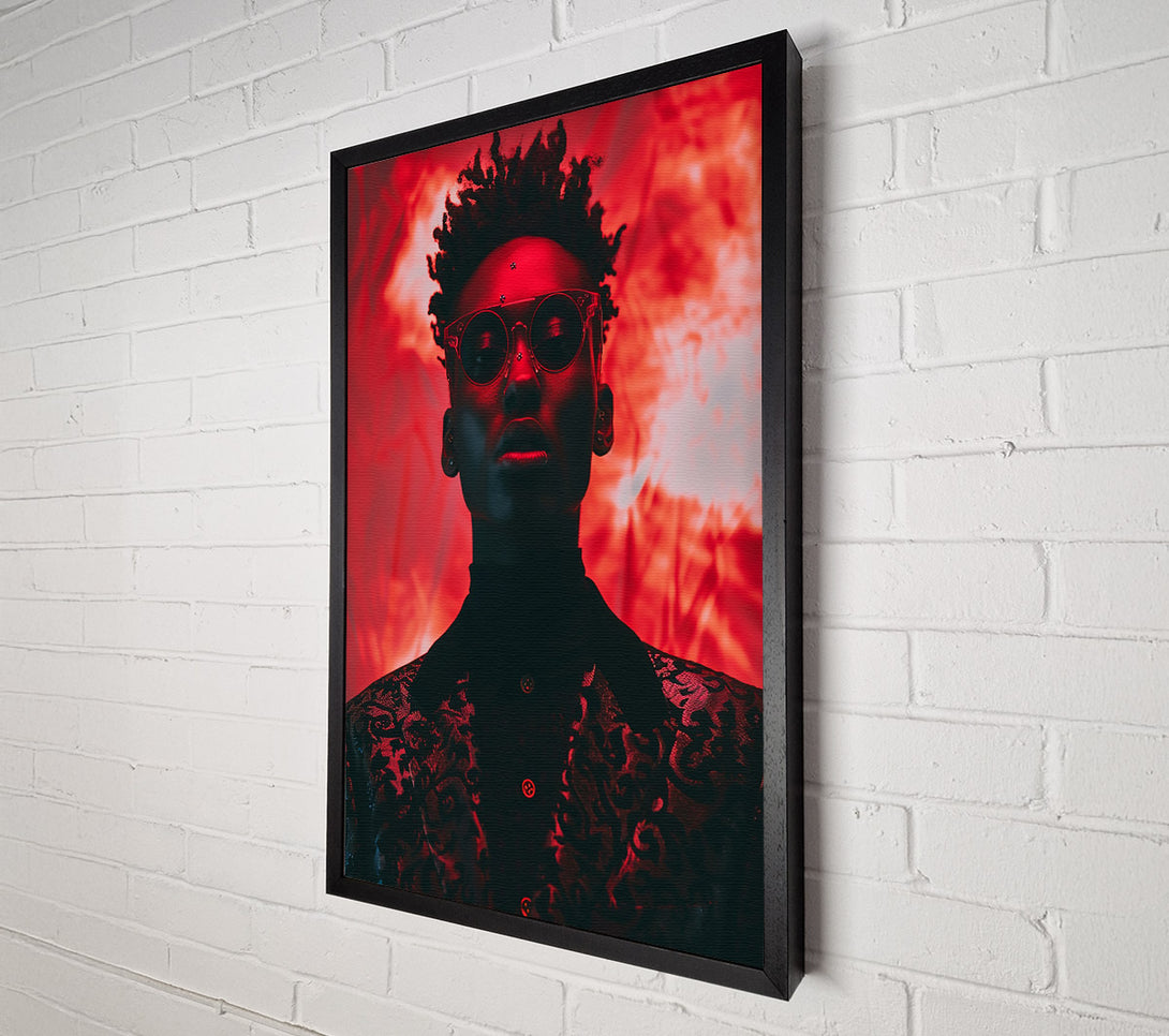  A Canvas Print of Crimson Gaze Canvas Art