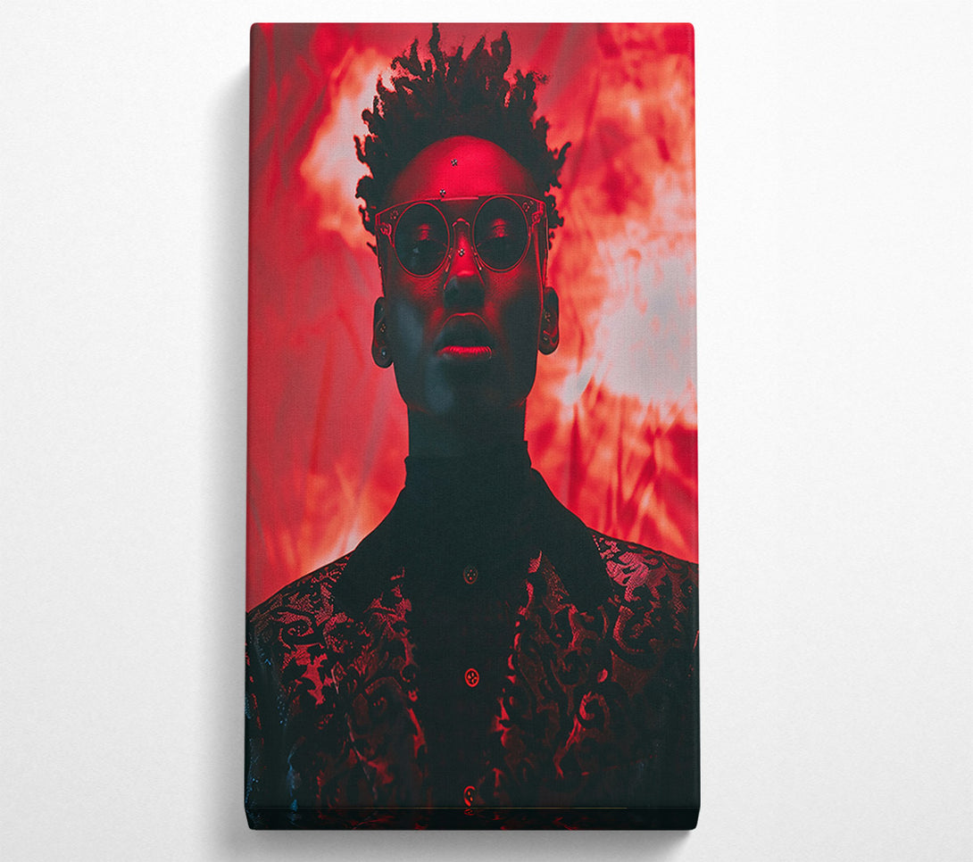  A Canvas Print of Crimson Gaze Canvas Art