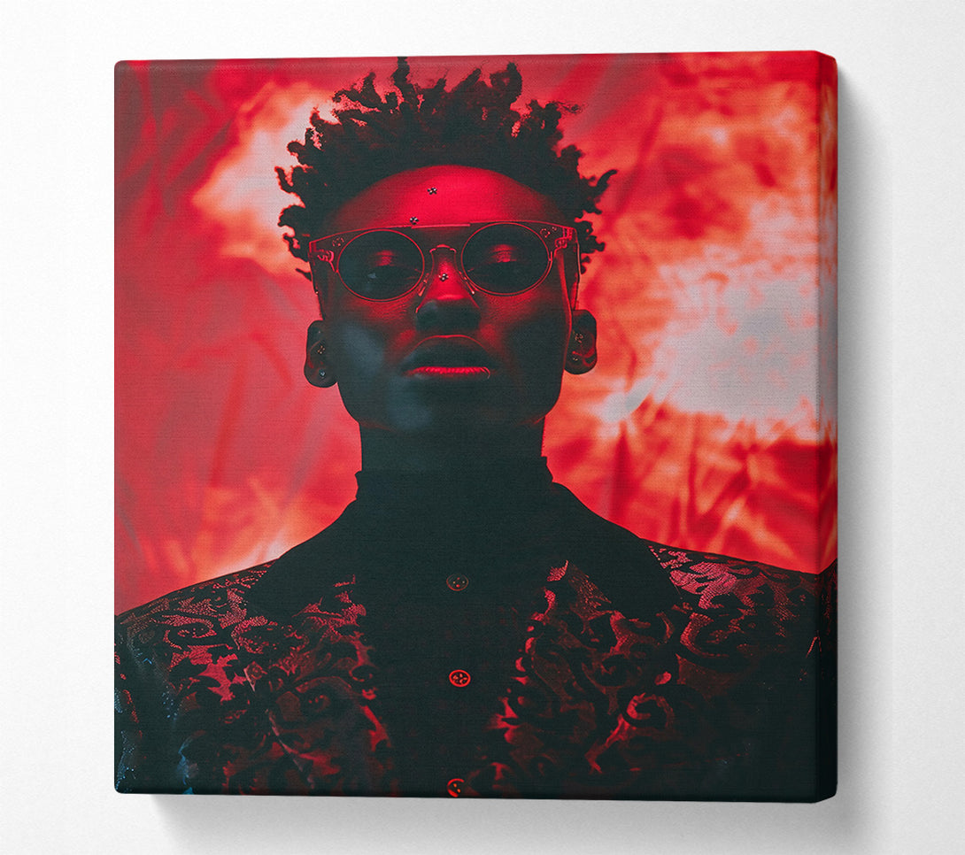  A Canvas Print of Crimson Gaze Canvas Art