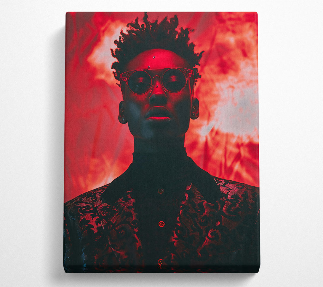  A Canvas Print of Crimson Gaze Canvas Art