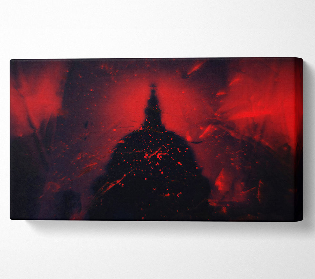  A Canvas Print of Crimson Silhouette Canvas Art