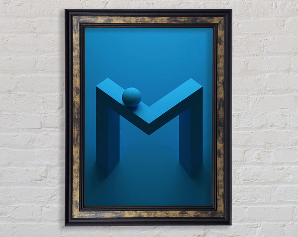 Blue Abstract M Framed Print