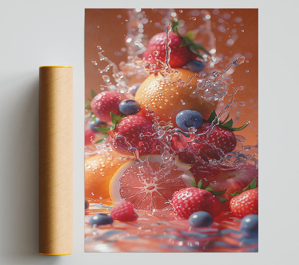 Orange Splashes Of Summer Giclee Print