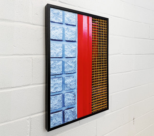 Red Brick And Grid