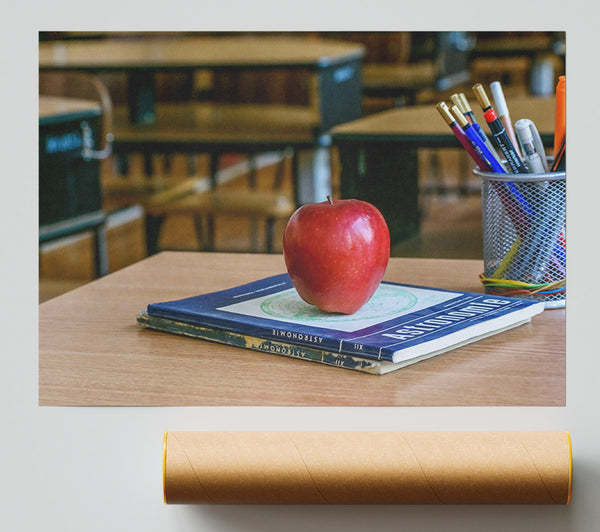 Red Apple Astronomy Print