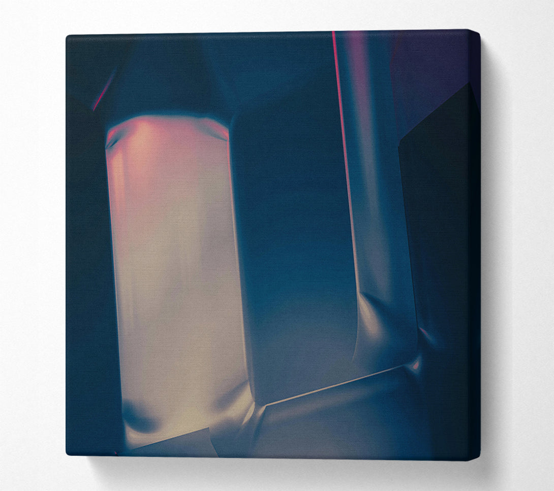 A Canvas Print of Indigo Light Reflections Canvas Wall Art