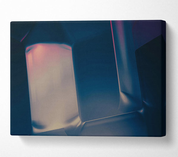  A Canvas Print of Indigo Light Reflections Canvas Wall Art