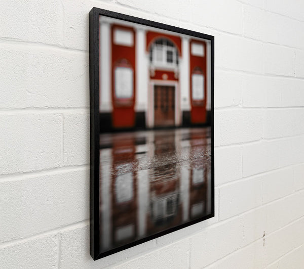 Red Reflections In Rain