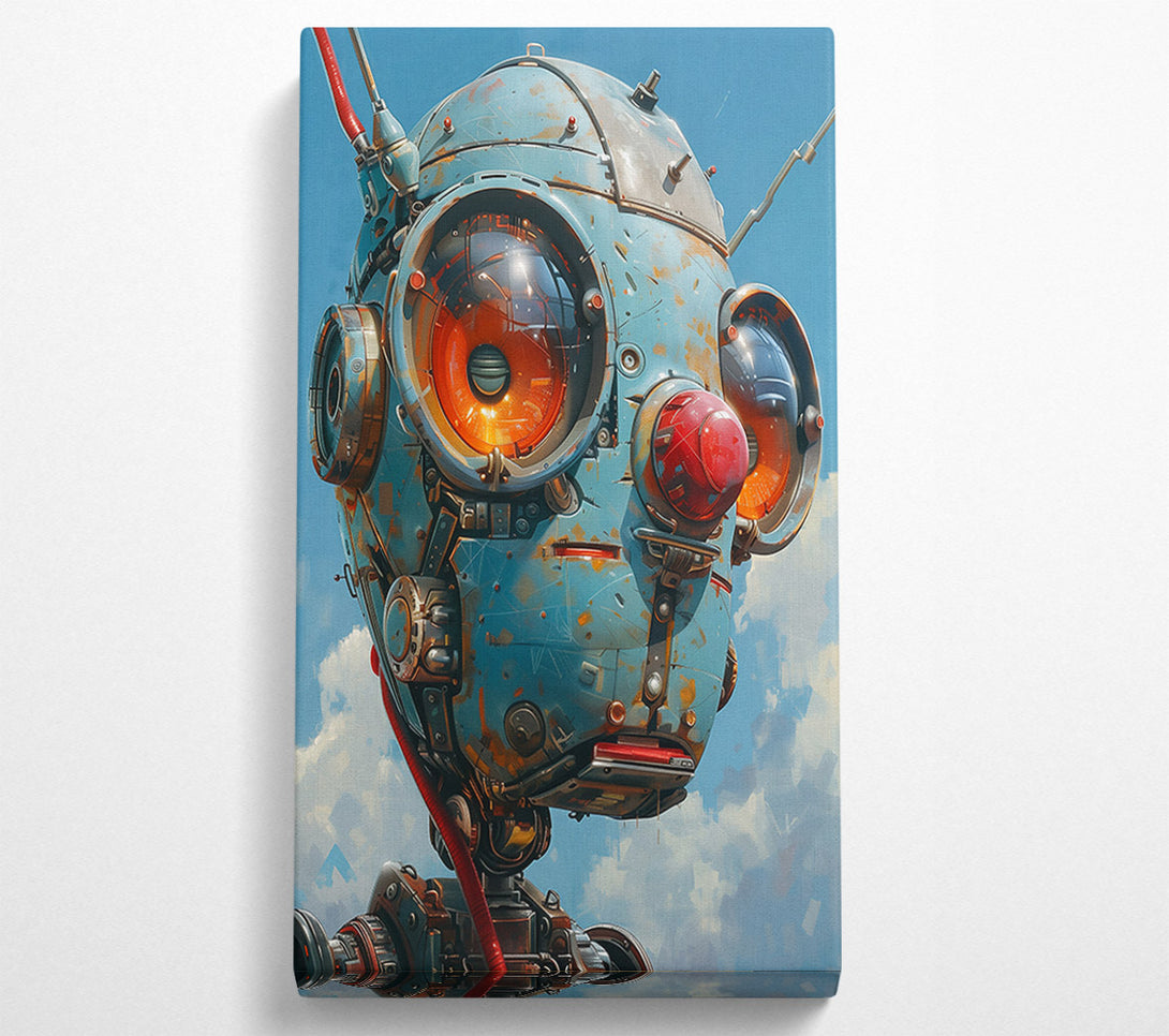  A Canvas Print of Azure Rusty Bot Canvas Wall Art