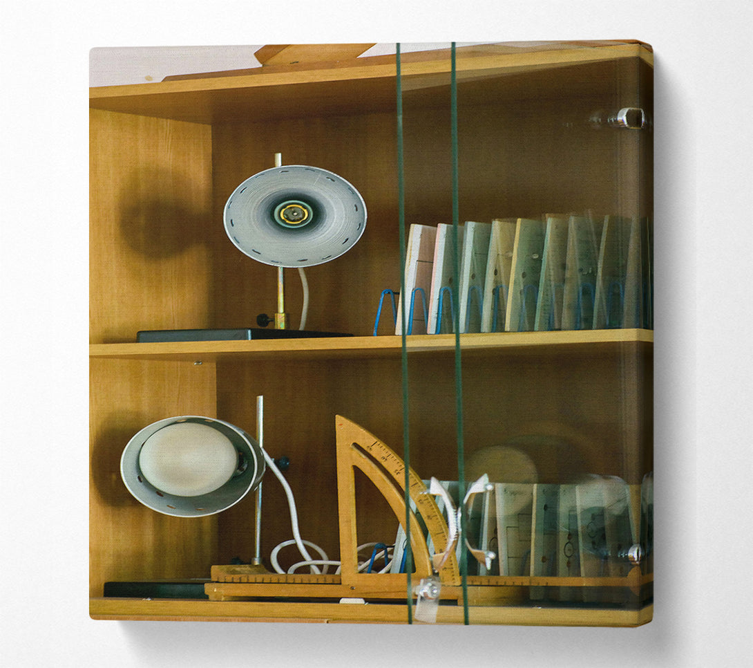  A Canvas Print of Silver In The Glass Case Canvas Wall Art