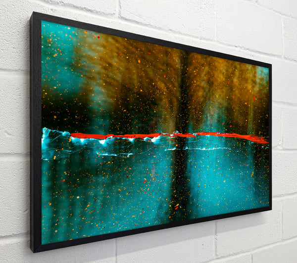 Teal Splattered Horizon