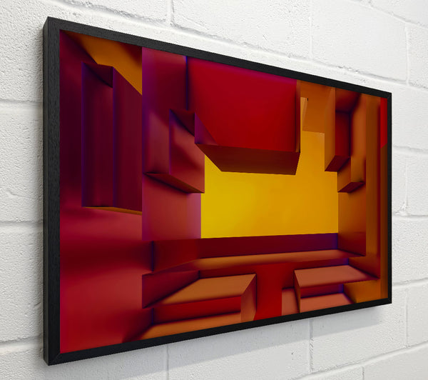Crimson Geometric Escape