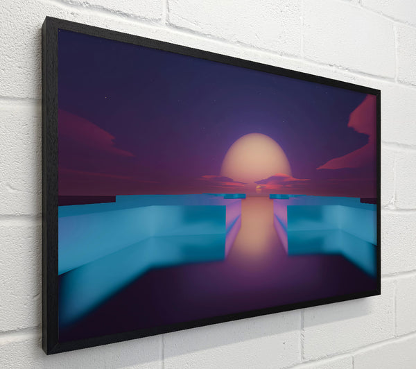 Azure Sunset Horizon