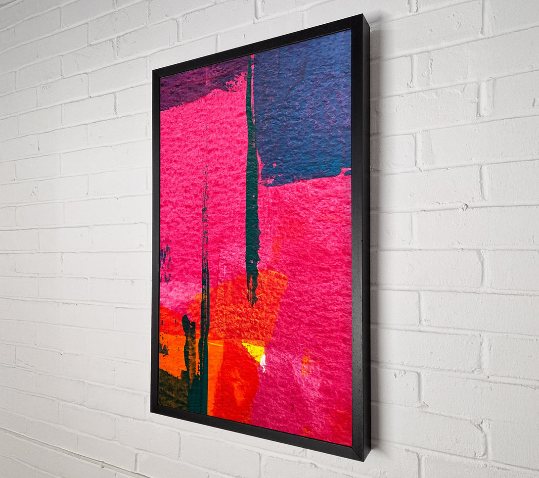  A Canvas Print of Crimson And Black Strokes Canvas Print