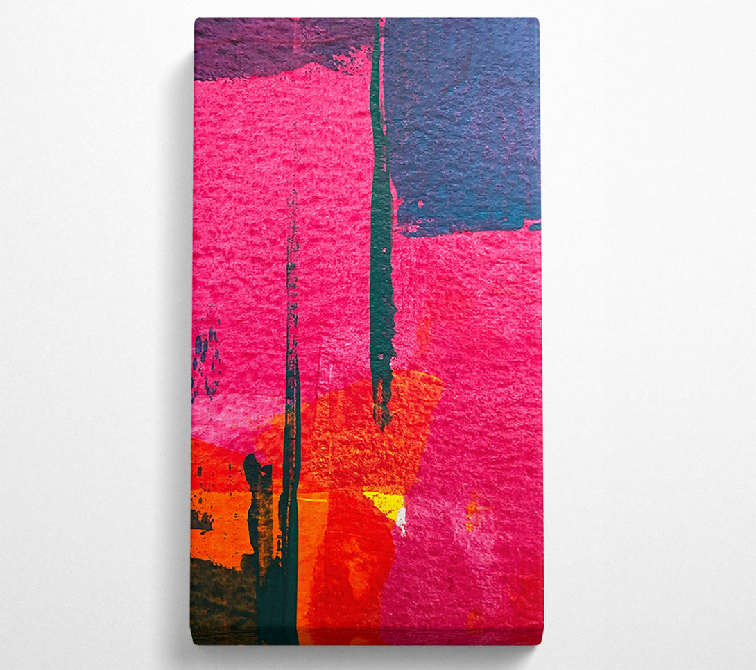  A Canvas Print of Crimson And Black Strokes Canvas Print