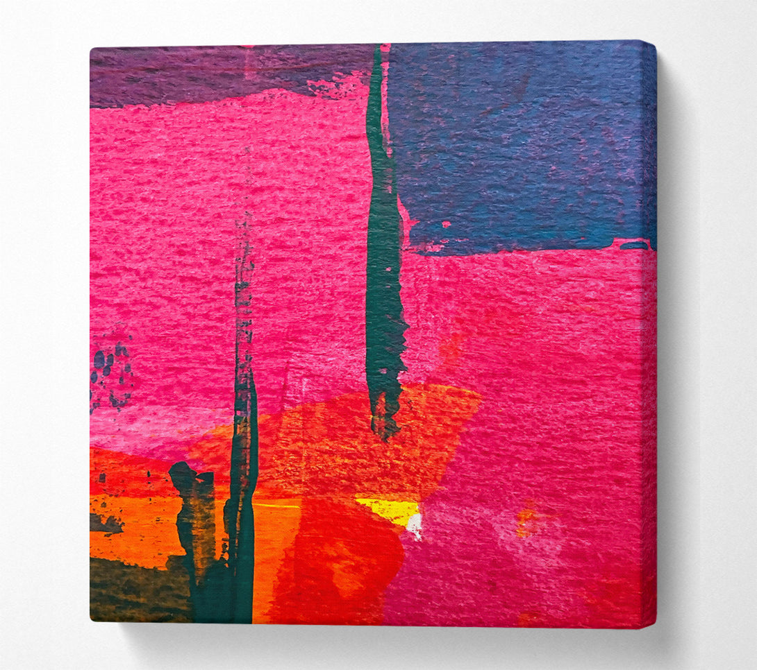  A Canvas Print of Crimson And Black Strokes Canvas Print