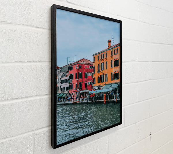 Orange Canal Reflections