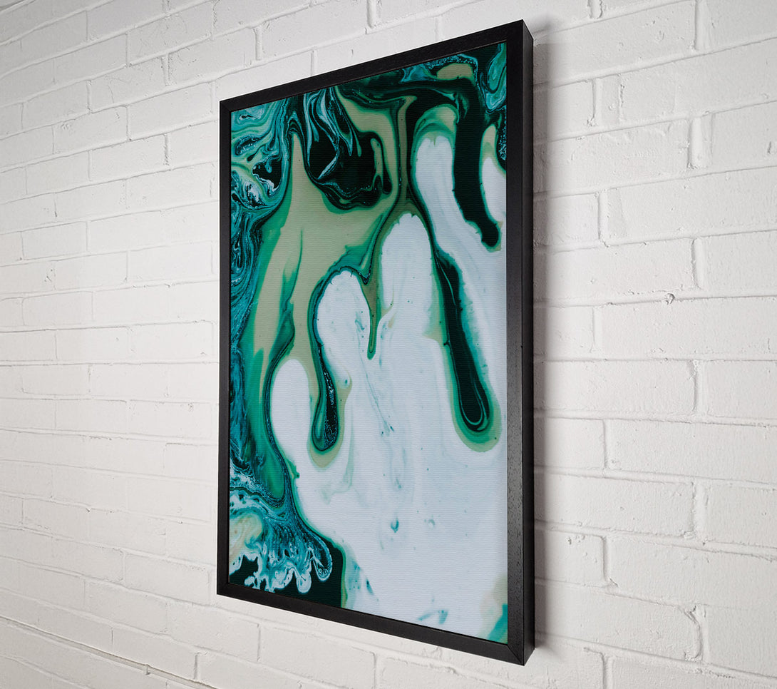  A Canvas Print of Emerald Swirls And Dreams Canvas Print