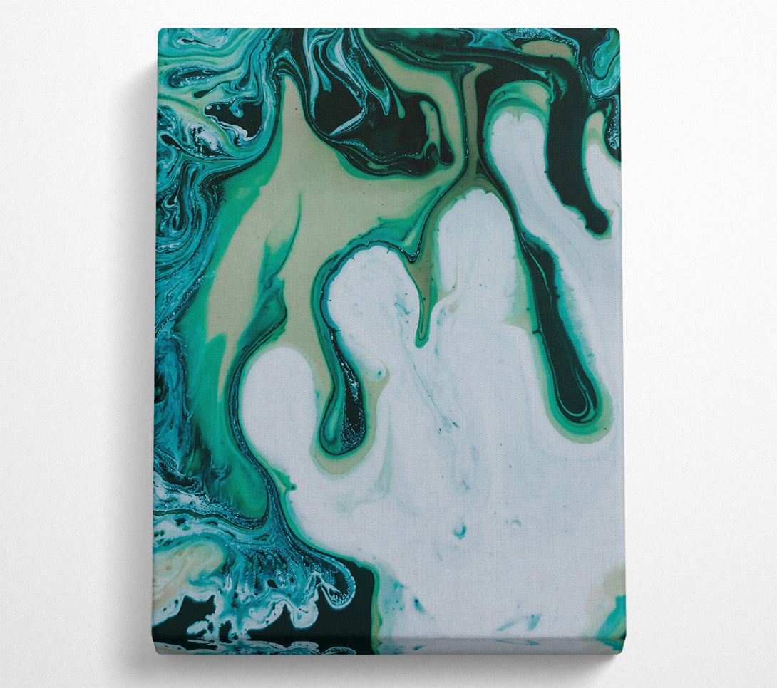  A Canvas Print of Emerald Swirls And Dreams Canvas Print