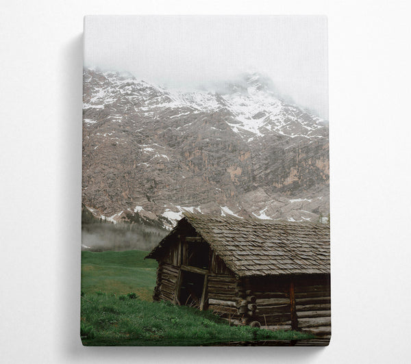  A Canvas Print of Grey Mountain Retreat Canvas Print