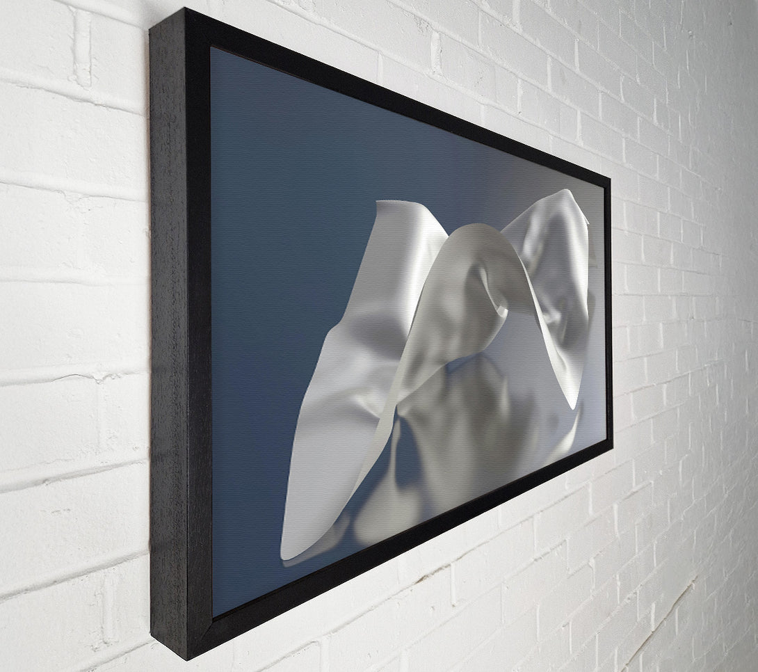  A Canvas Print of White Fabric Flow Canvas Print