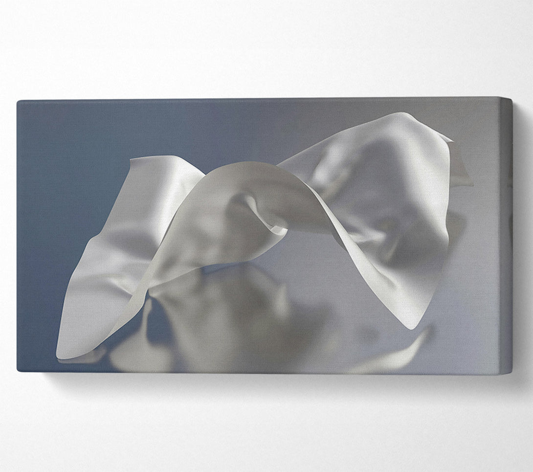  A Canvas Print of White Fabric Flow Canvas Print