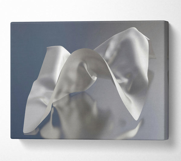  A Canvas Print of White Fabric Flow Canvas Print
