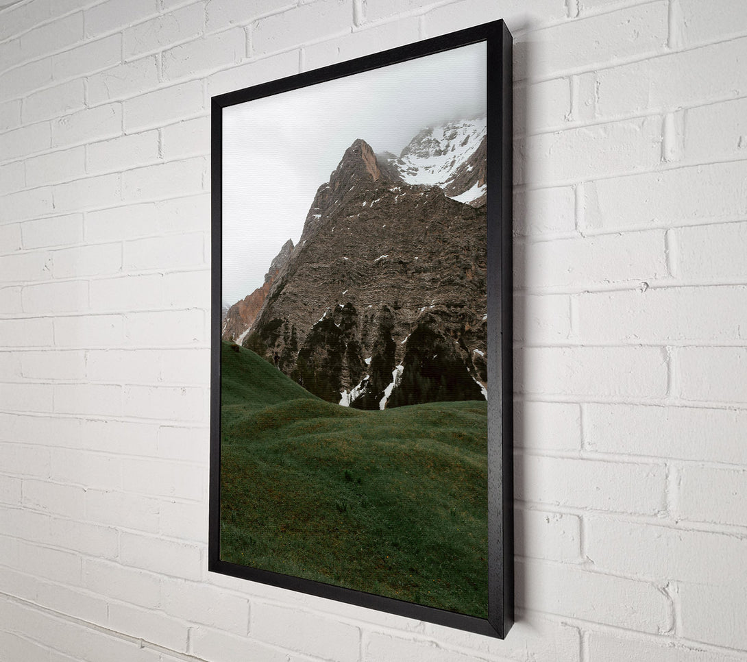  A Canvas Print of Emerald Mountainside Canvas Art
