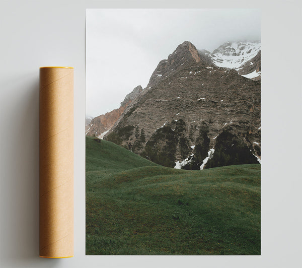 Emerald Mountainside Print