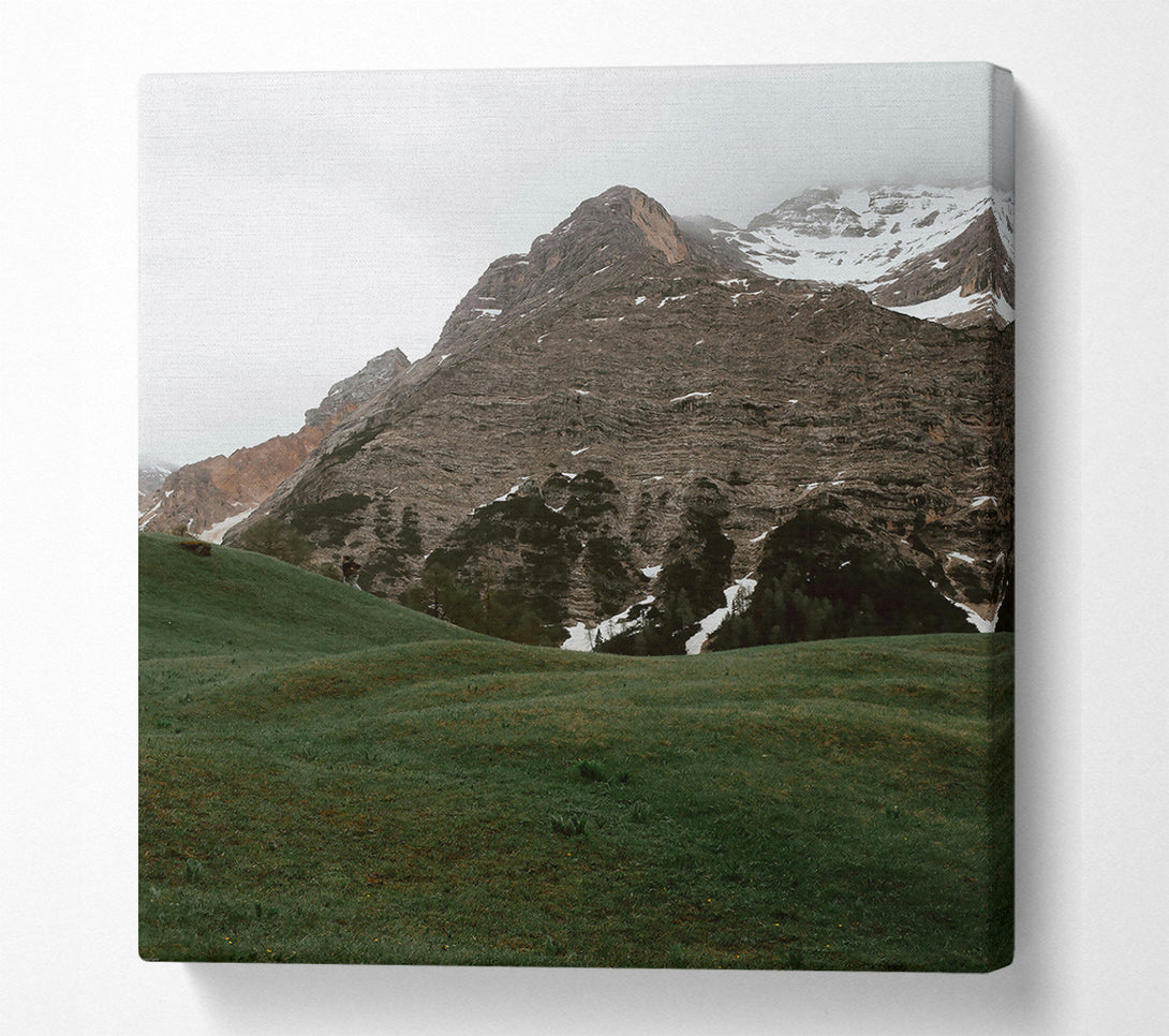  A Canvas Print of Emerald Mountainside Canvas Art