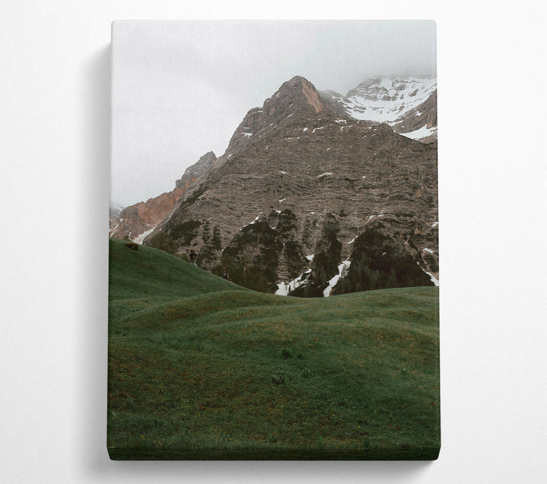  A Canvas Print of Emerald Mountainside Canvas Art