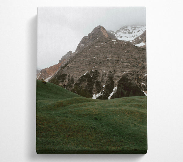  A Canvas Print of Emerald Mountainside Canvas Art