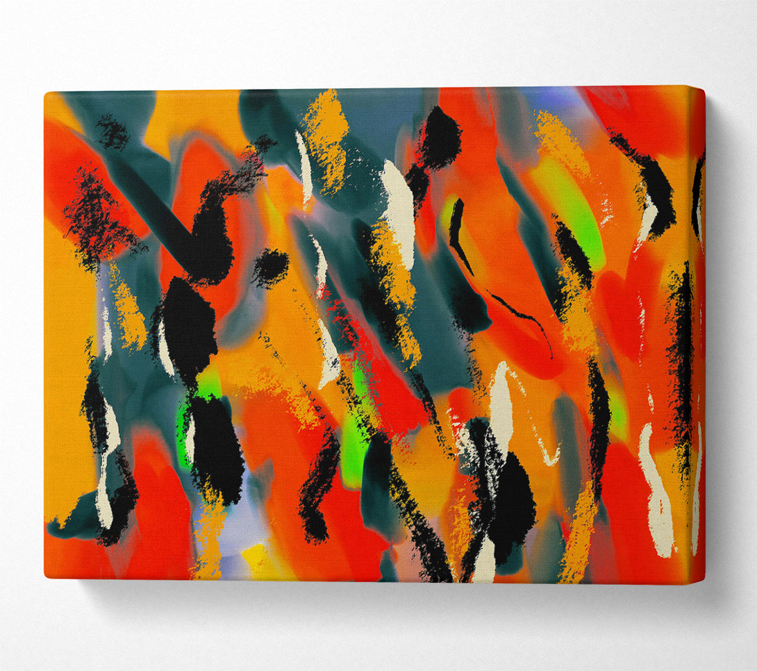  A Canvas Print of Crimson Fire Dance Canvas Print