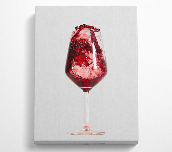  A Canvas Print of Crimson Wine Splash Canvas Art