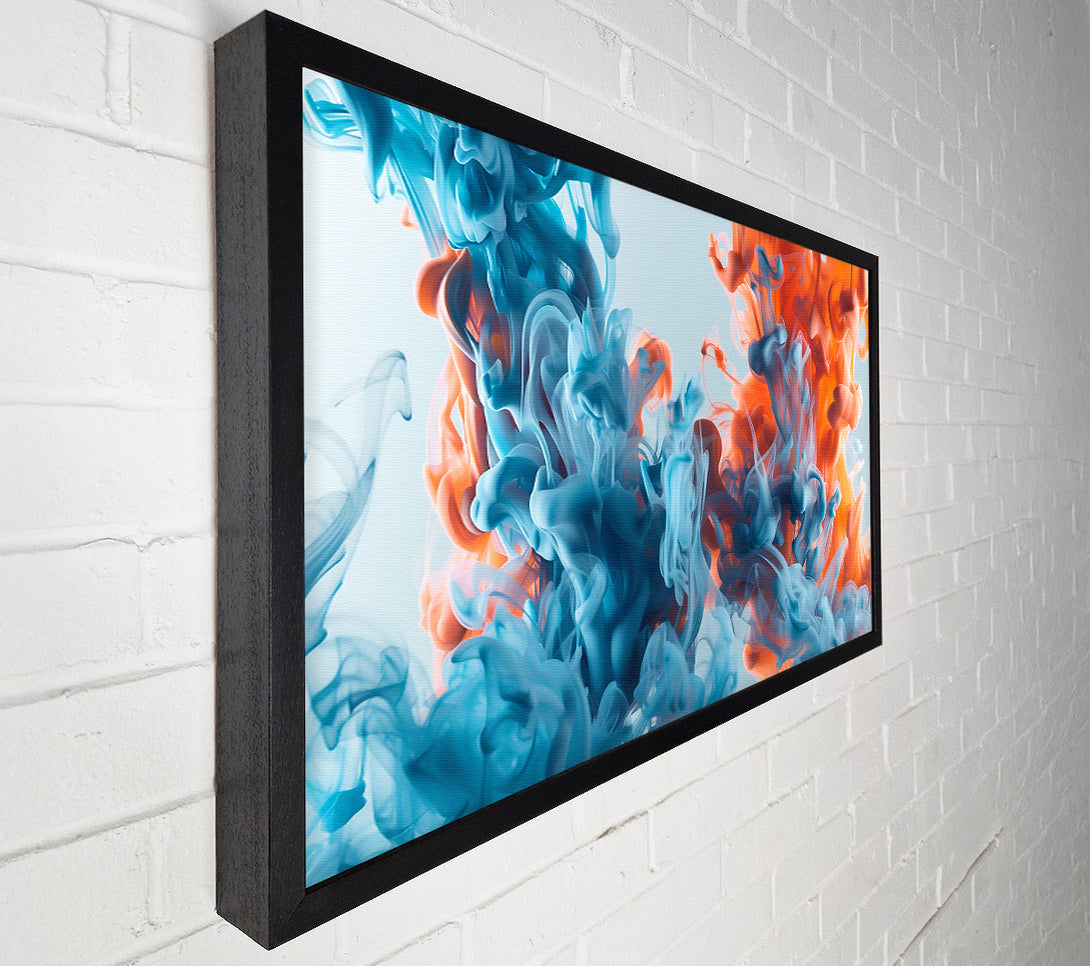  A Canvas Print of Azure And Coral Dance Canvas Print