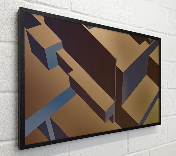 Golden Geometric Maze